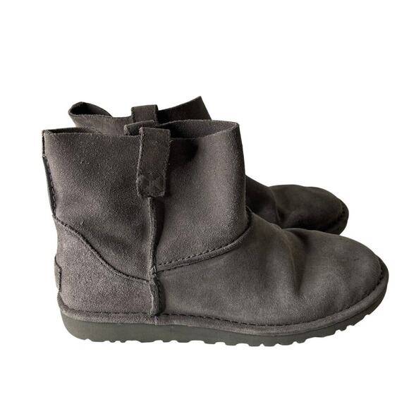 Ugg Classic Unlined Mini Boots Charcoal Gray Size 9 - Picture 2 of 7